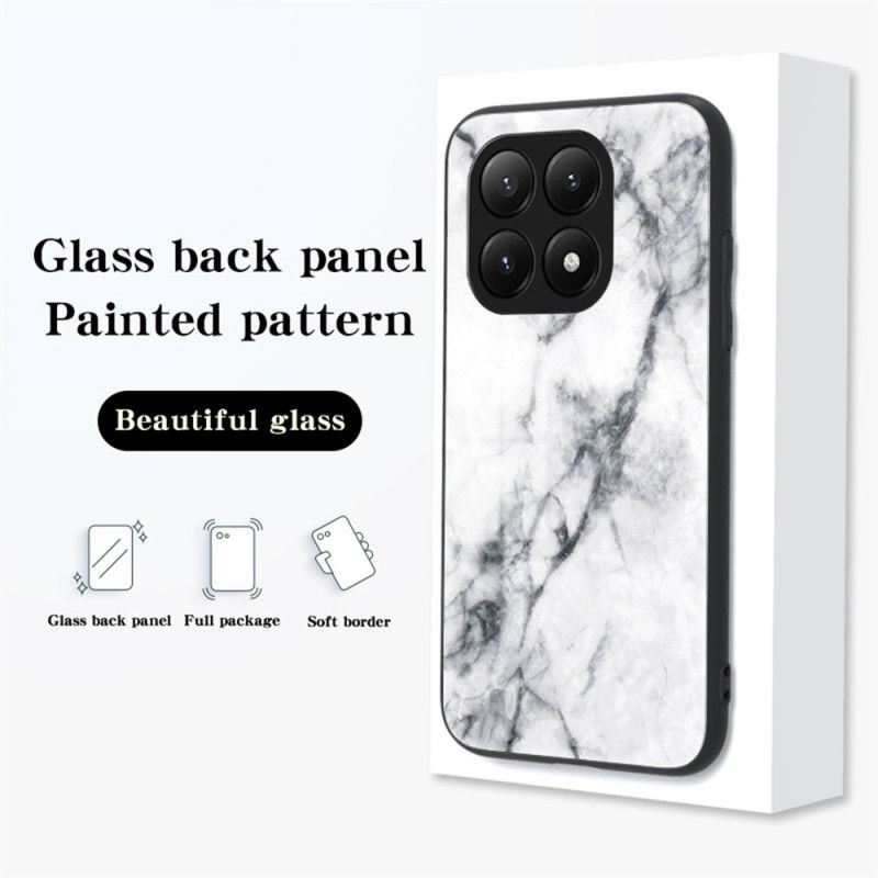 Cover Til Xiaomi 15t Pro Marmorhærdet Glas