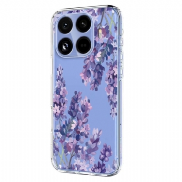 Cover Xiaomi 15t Pro Telefon Etui Blomsterprint Transparent