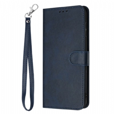 Flip Cover Til Xiaomi 15t Pro Lædereffekt Med Rem