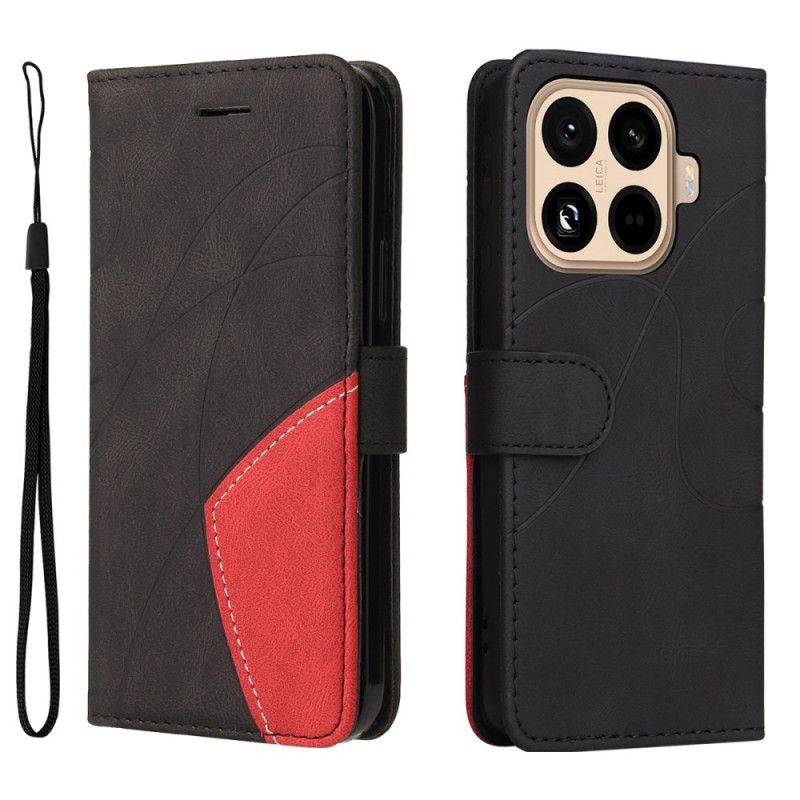 Flip Cover Til Xiaomi 15t Pro Tofarvet Bølget