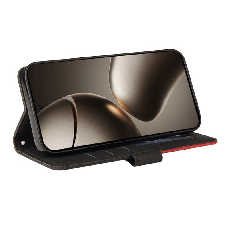 Flip Cover Til Xiaomi 15t Pro Tofarvet Bølget