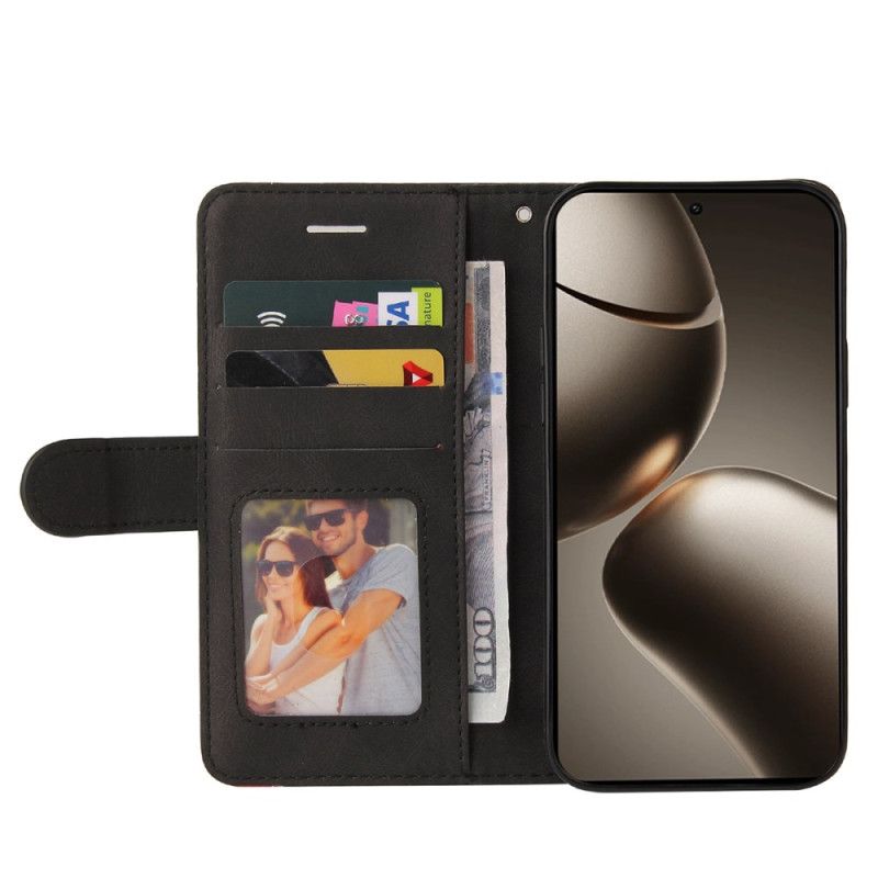 Flip Cover Til Xiaomi 15t Pro Tofarvet Bølget