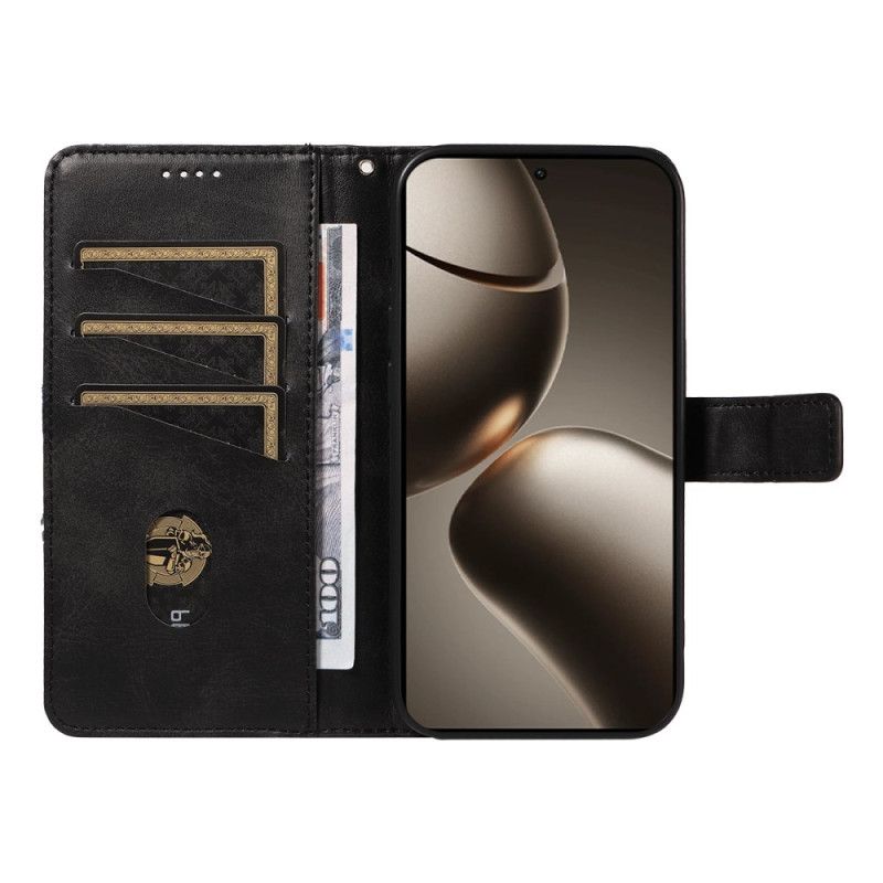 Flip Cover Til Xiaomi 15t Pro Tofarvet Geometrisk