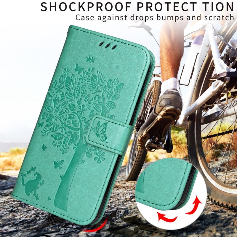 Flip Cover Til Xiaomi 15t Pro Træ Og Kat