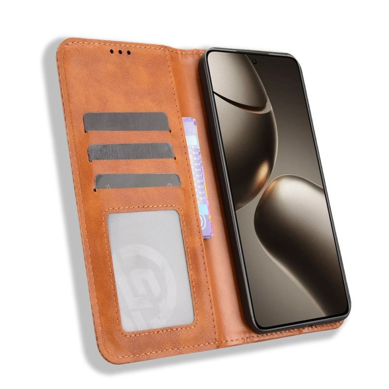 Flip Cover Til Xiaomi 15t Pro Vintage Kant