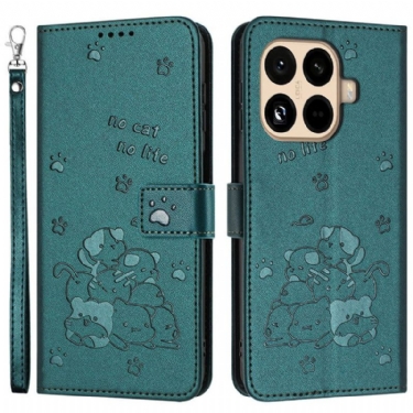 Flip Cover Xiaomi 15t Pro Bunke Af Katte Med Rem