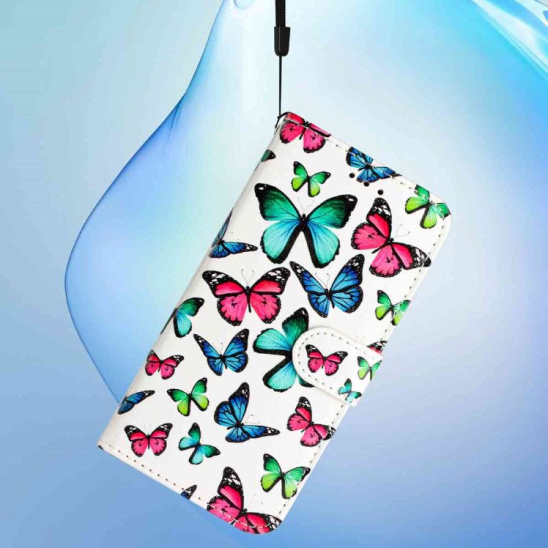 Flip Cover Xiaomi 15t Pro Farverige Sommerfugle