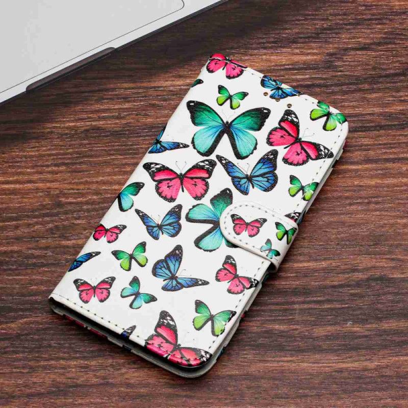 Flip Cover Xiaomi 15t Pro Farverige Sommerfugle