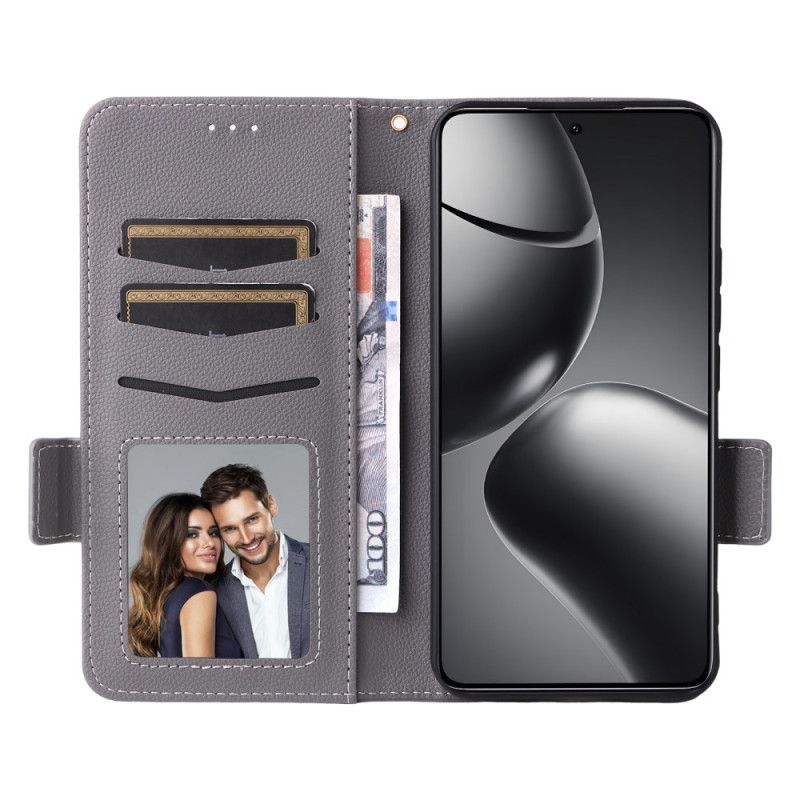 Flip Cover Xiaomi 15t Pro Kunstlæder Med Snor