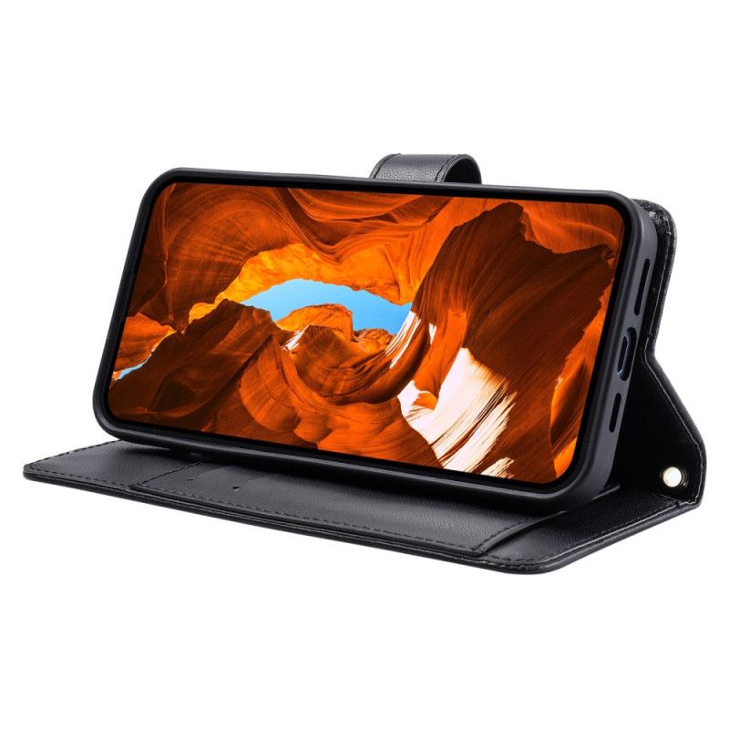 Flip Cover Xiaomi 15t Pro Quiltet Med Stropper