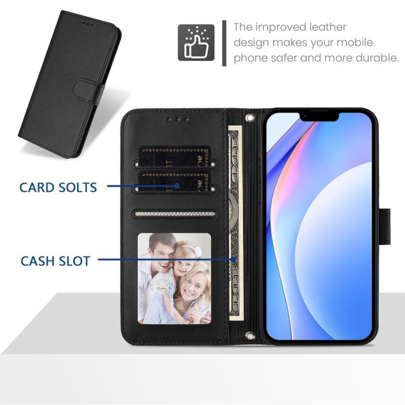 Flip Cover Xiaomi 15t Pro Rfid-beskyttelse Lædereffekt