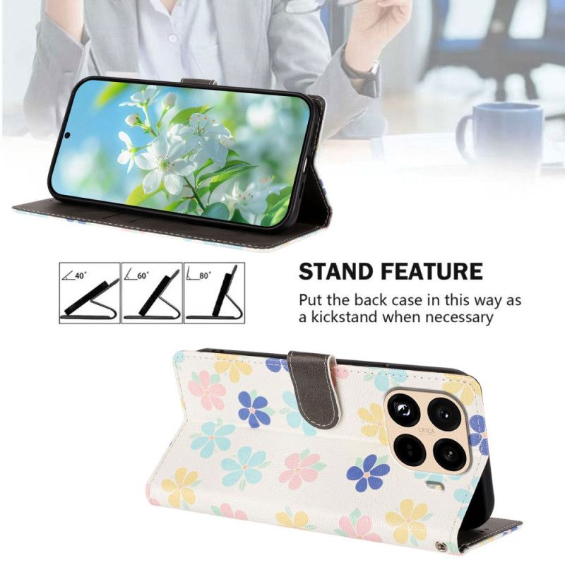 Flip Cover Xiaomi 15t Pro Små Blomster