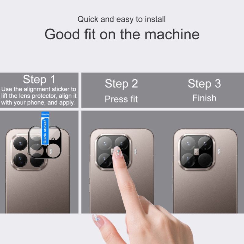 Hærdet Glaslinsebeskytter Til Xiaomi 15t Pro (sort Version)