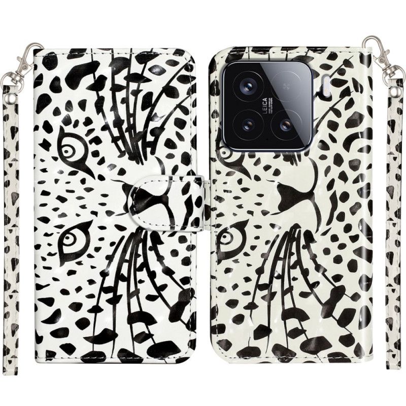 Læder Cover Xiaomi 15t Pro Leopardrem
