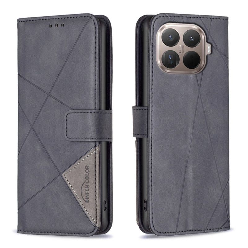 Læder Cover Xiaomi 15t Pro Telefon Etui Binfen Color Geometrisk