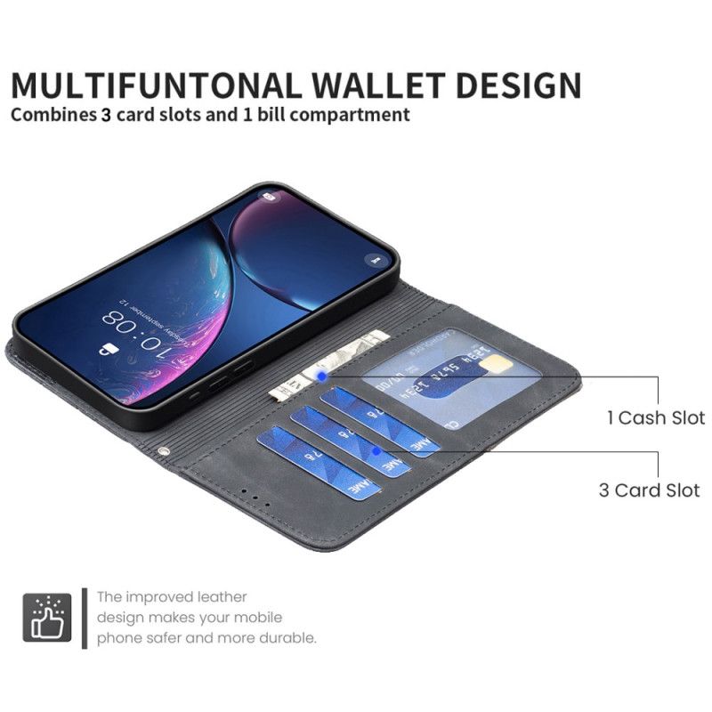 Læder Cover Xiaomi 15t Pro Telefon Etui Binfen Color Geometrisk