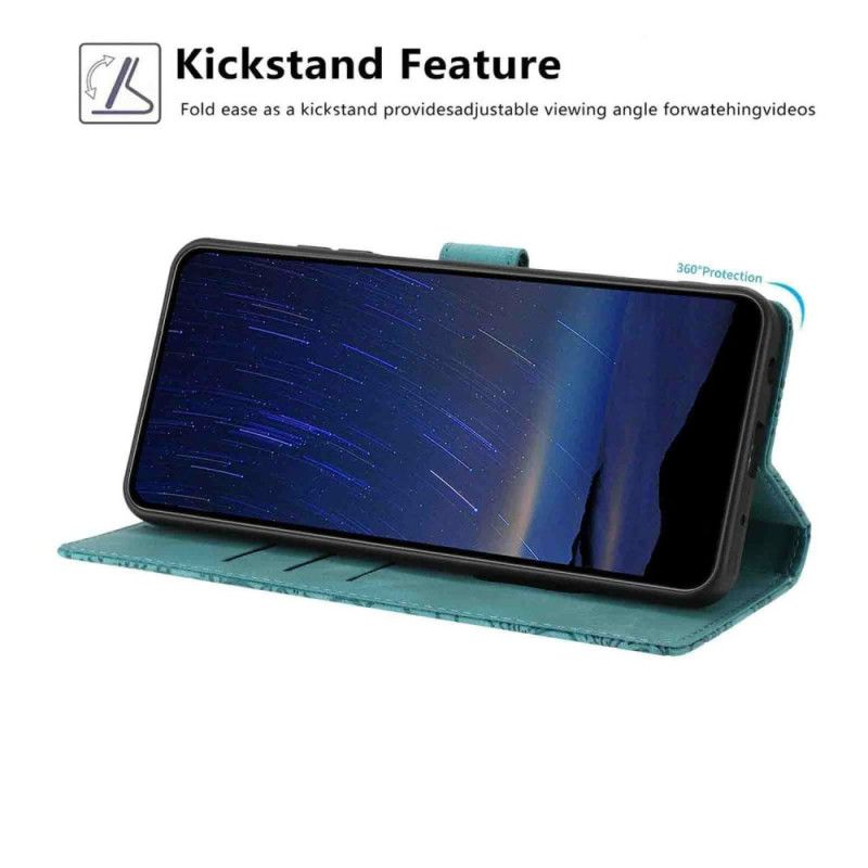 Læder Cover Xiaomi 15t Pro Telefon Etui Blomstergravering