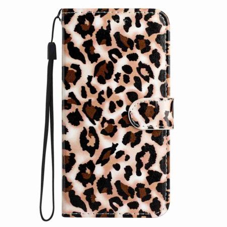 Læder Cover Xiaomi 15t Pro Telefon Etui Leopardprint