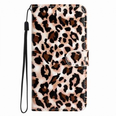 Læder Cover Xiaomi 15t Pro Telefon Etui Leopardprint