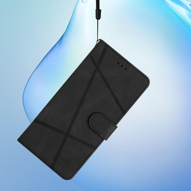 Læder Cover Xiaomi 15t Pro Telefon Etui Linjer