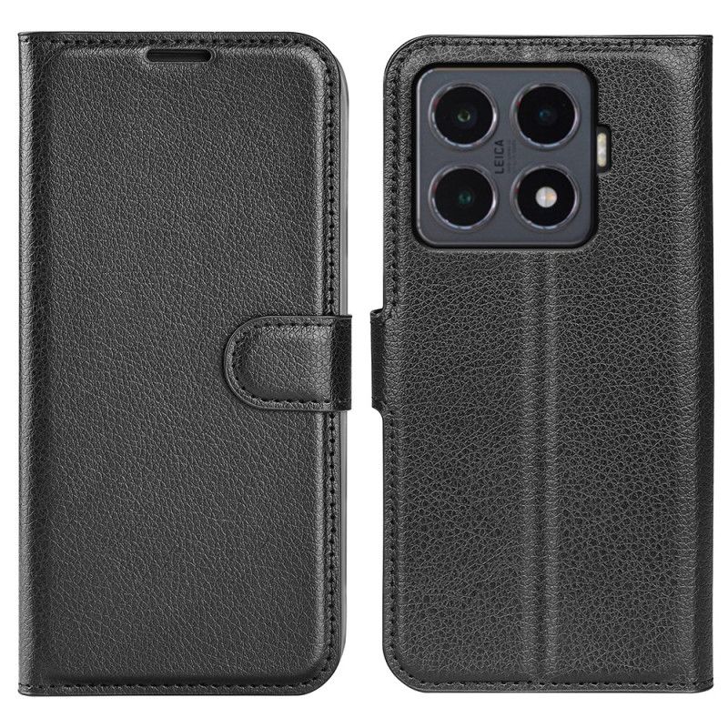 Læder Cover Xiaomi 15t Pro Telefon Etui Litchi-kunstlæder