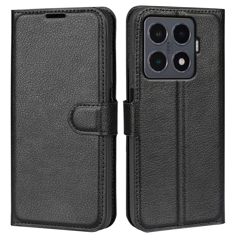 Læder Cover Xiaomi 15t Pro Telefon Etui Litchi-kunstlæder
