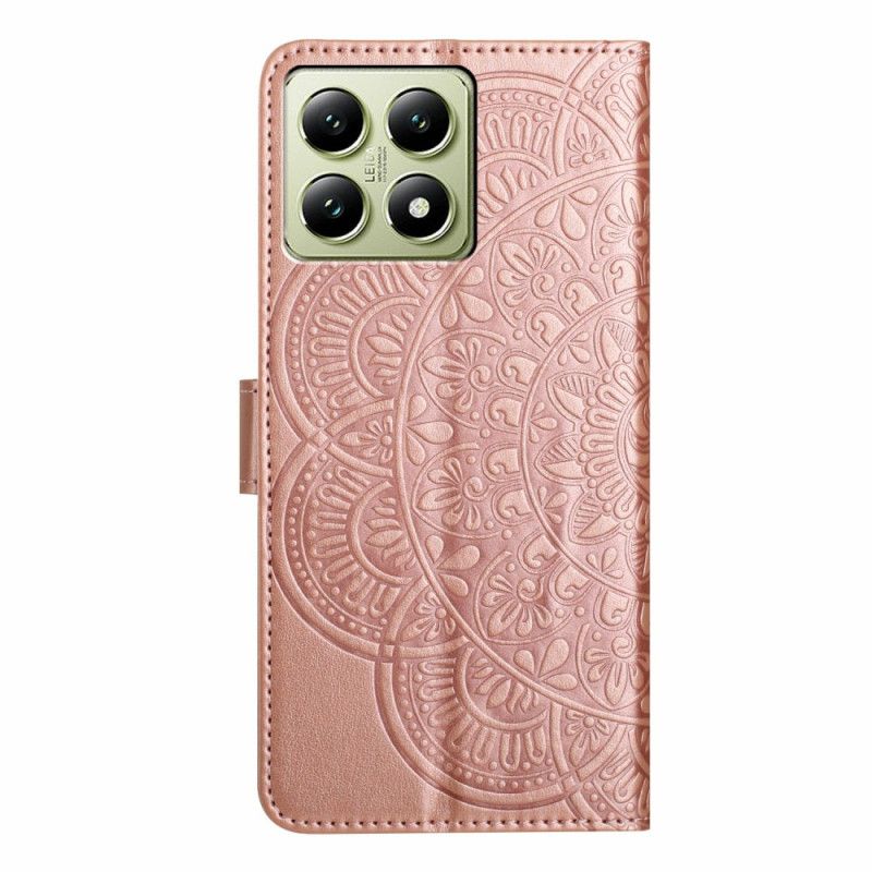 Læder Cover Xiaomi 15t Pro Telefon Etui Mandala Design