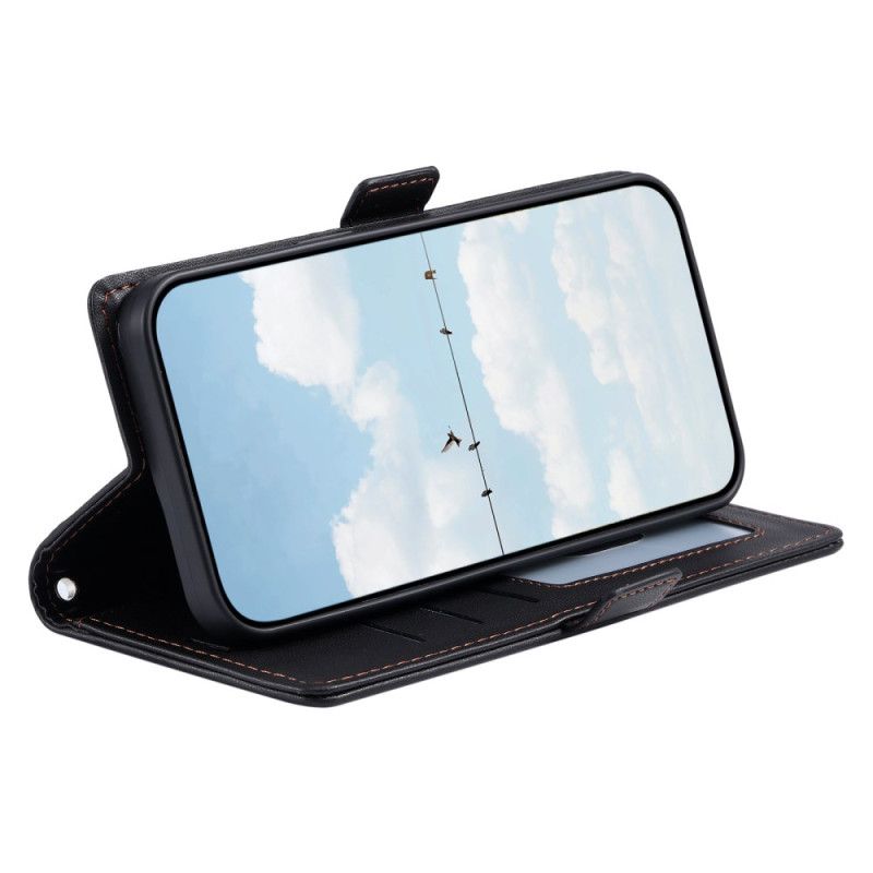 Læder Cover Xiaomi 15t Pro Telefon Etui Quiltet Med Rem