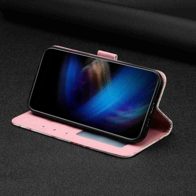 Læder Cover Xiaomi 15t Pro Telefon Etui Roser Med Snor