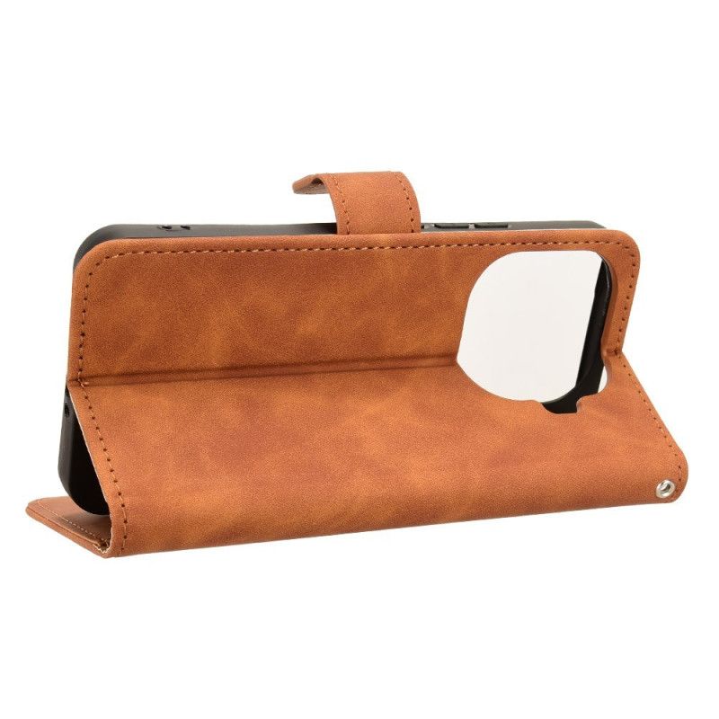 Læder Cover Xiaomi 15t Pro Telefon Etui Ruskindseffekt