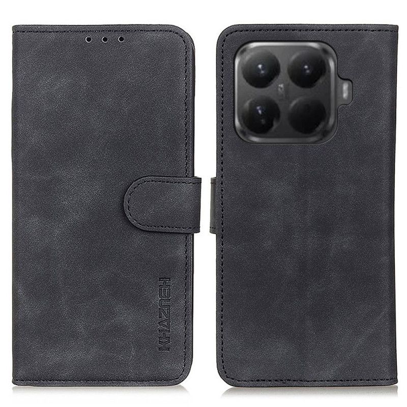 Læder Cover Xiaomi 15t Pro Telefon Etui Ruskindseffekt Khazneh