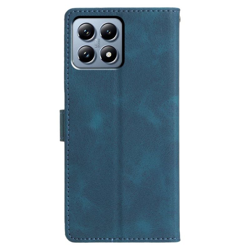 Læder Cover Xiaomi 15t Pro Telefon Etui Trekantet Mønster