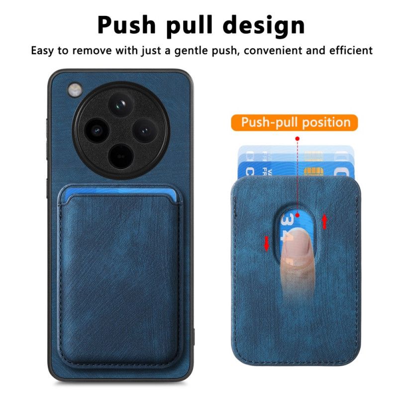 Cover Oppo Find X8 Pro Telefon Etui Retro Med Aftagelig Kortholder