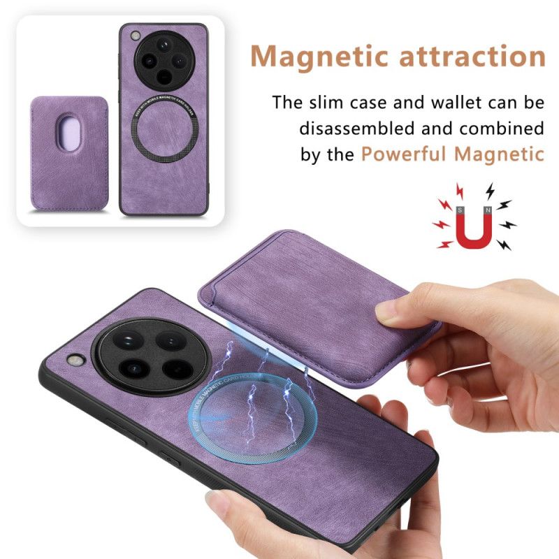 Cover Oppo Find X8 Pro Telefon Etui Retro Med Aftagelig Kortholder