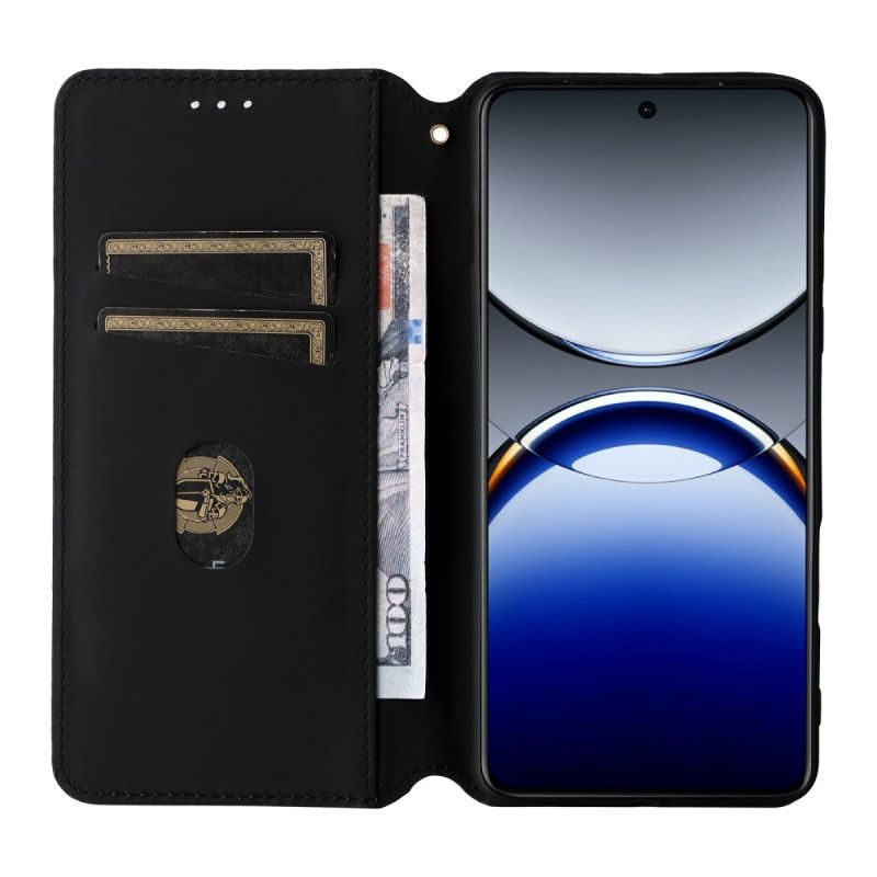 Flip Cover Oppo Find X8 Pro Diamantmønster 3d