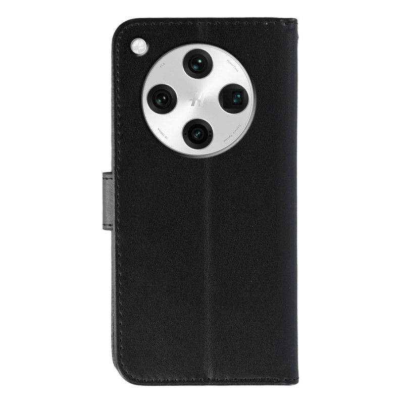 Flip Cover Oppo Find X8 Pro Imiteret Læderrem