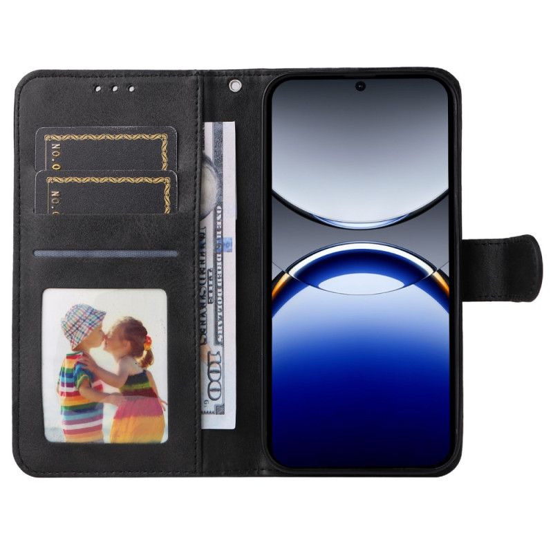 Flip Cover Oppo Find X8 Pro Kunstlæderrem