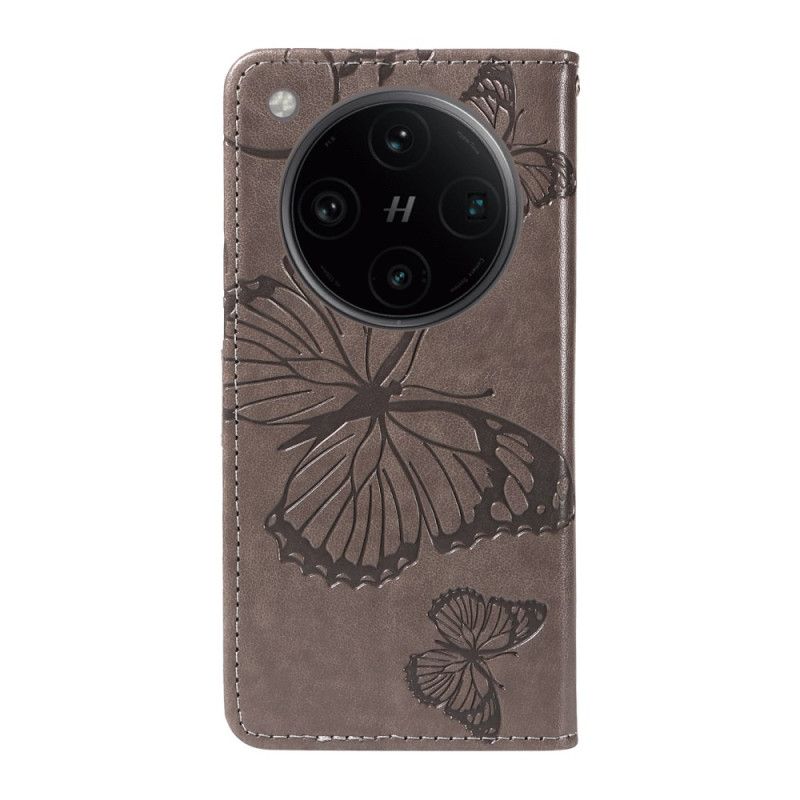 Flip Cover Til Oppo Find X8 Pro Kæmpesommerfugle