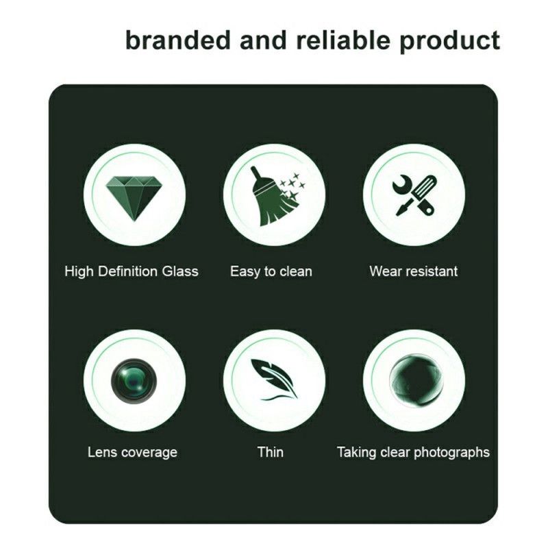 Hærdet Glaslinsebeskytter Til Oppo Find X8 Pro (sort Version)