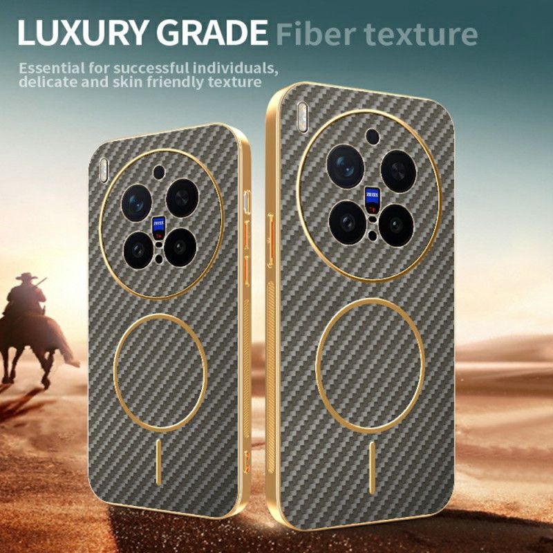 Cover Vivo X300 Pro Telefon Etui Kulfibertekstur