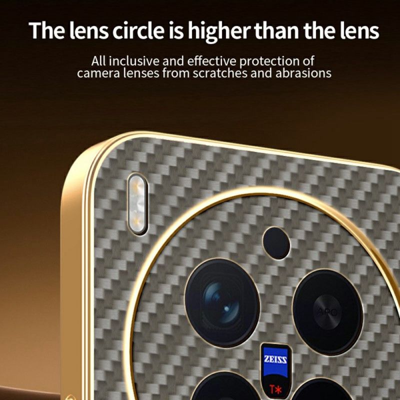 Cover Vivo X300 Pro Telefon Etui Kulfibertekstur