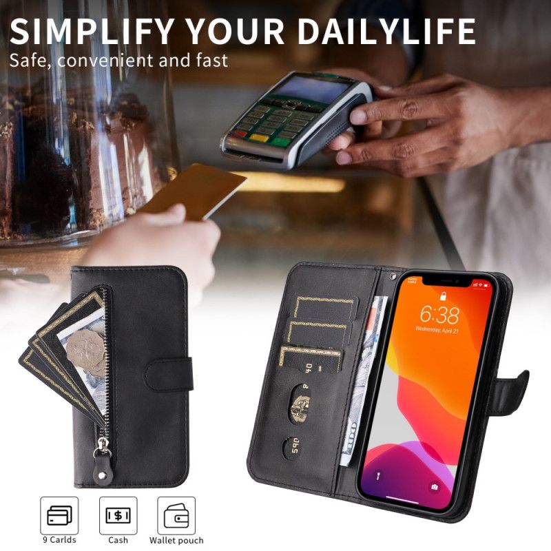 Flip Cover Til Vivo X300 Pro Lomme Med Lynlås