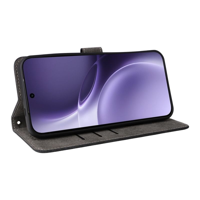 Flip Cover Til Vivo X300 Pro Rfid-beskyttelse Med Lædereffekt