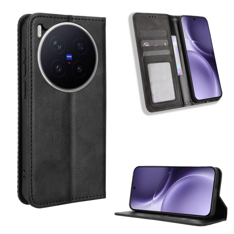 Flip Cover Til Vivo X300 Pro Vintage Kant