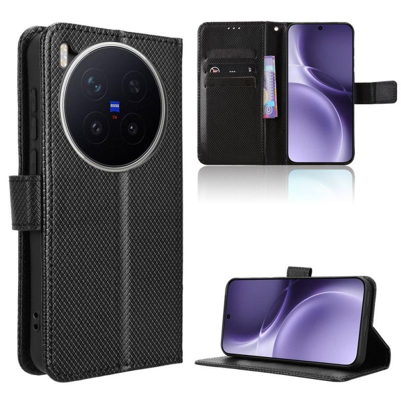 Flip Cover Vivo X300 Pro Diamanttekstur