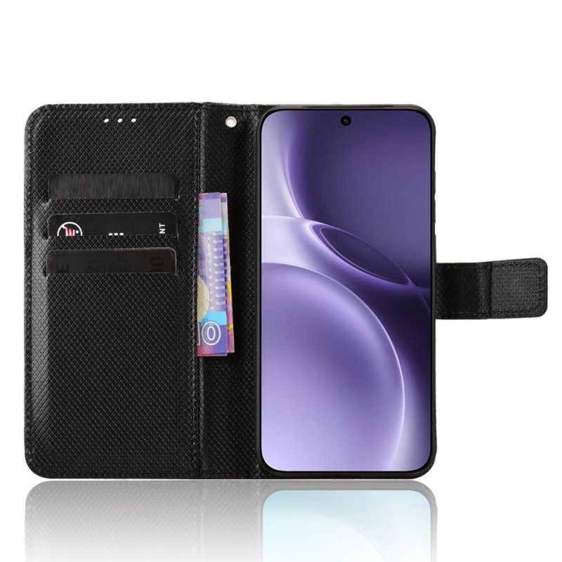 Flip Cover Vivo X300 Pro Diamanttekstur