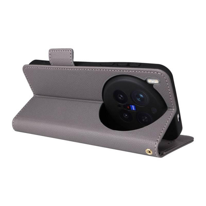 Flip Cover Vivo X300 Pro Kunstlæder Med Rem