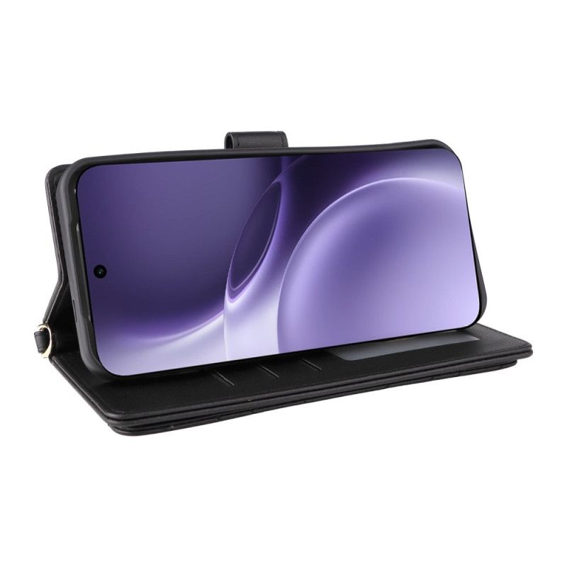 Flip Cover Vivo X300 Pro Quiltet Med Rem Og Skulderrem