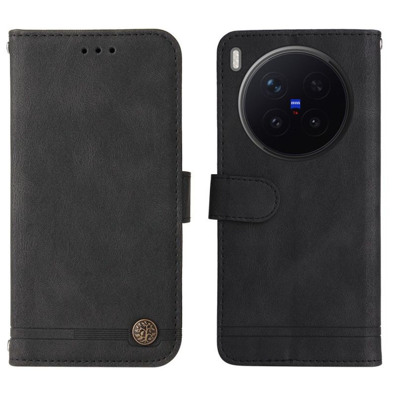 Flip Cover Vivo X300 Pro Ruskindseffekt Med Nitte