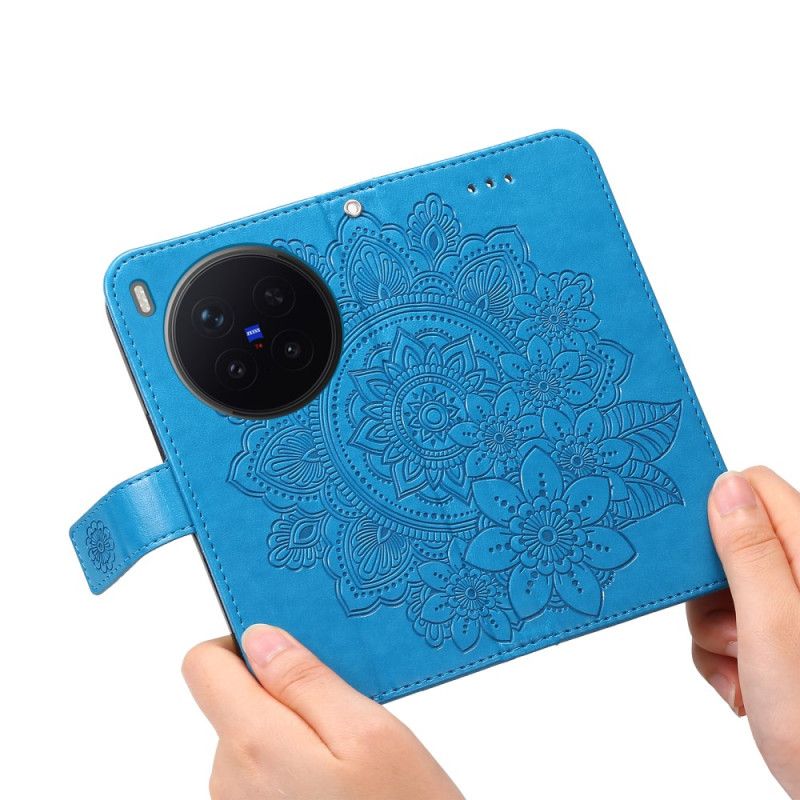 Læder Cover Vivo X300 Pro Mandala-print
